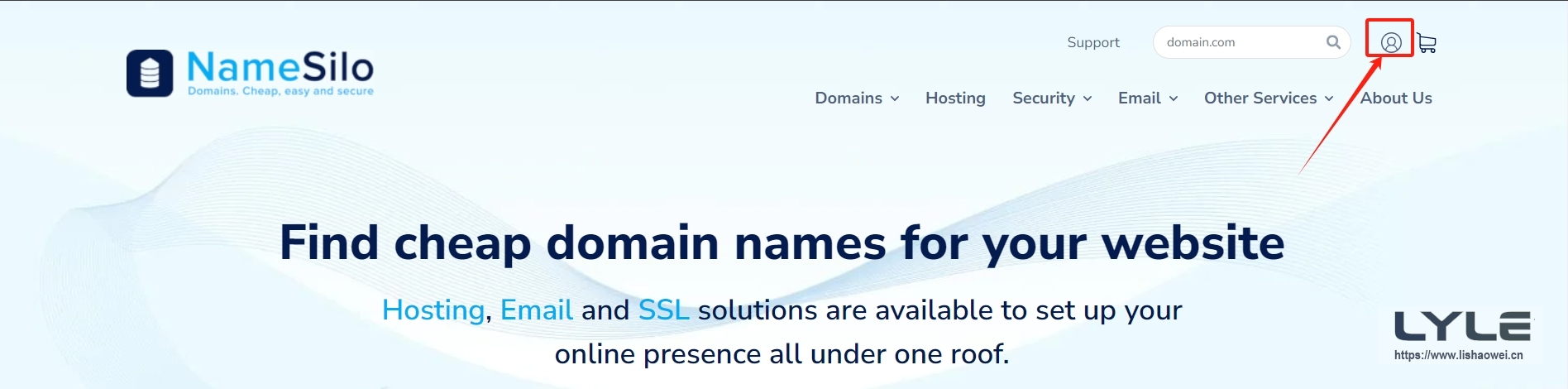 NameSilo账号注册