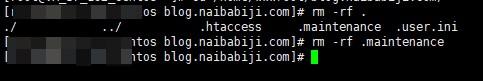 ssh .maintenance